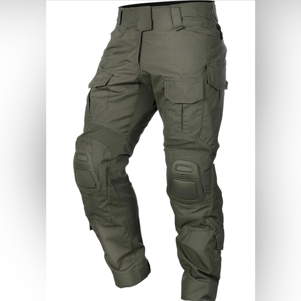 IDOGEAR G3 Combat Pants with Knee Pads for Men - Ranger Green - 38W x 34H